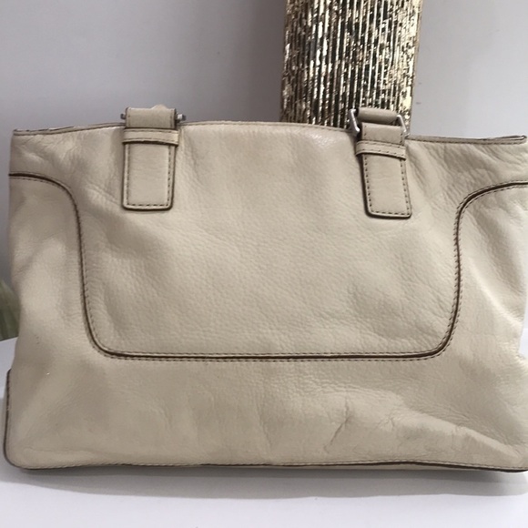 Michael Kors cram leather purse shoulder bah leather ivory - Picture 6 of 9